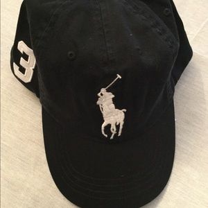 Polo Ralph Lauren Big Pony Cap OS Black NWT $49.50